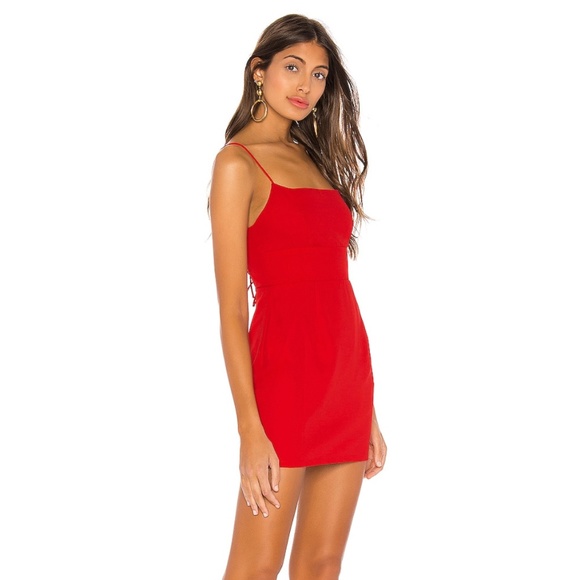 Superdown Dixie Backless Dress - Size Small, Red - Picture 2 of 3